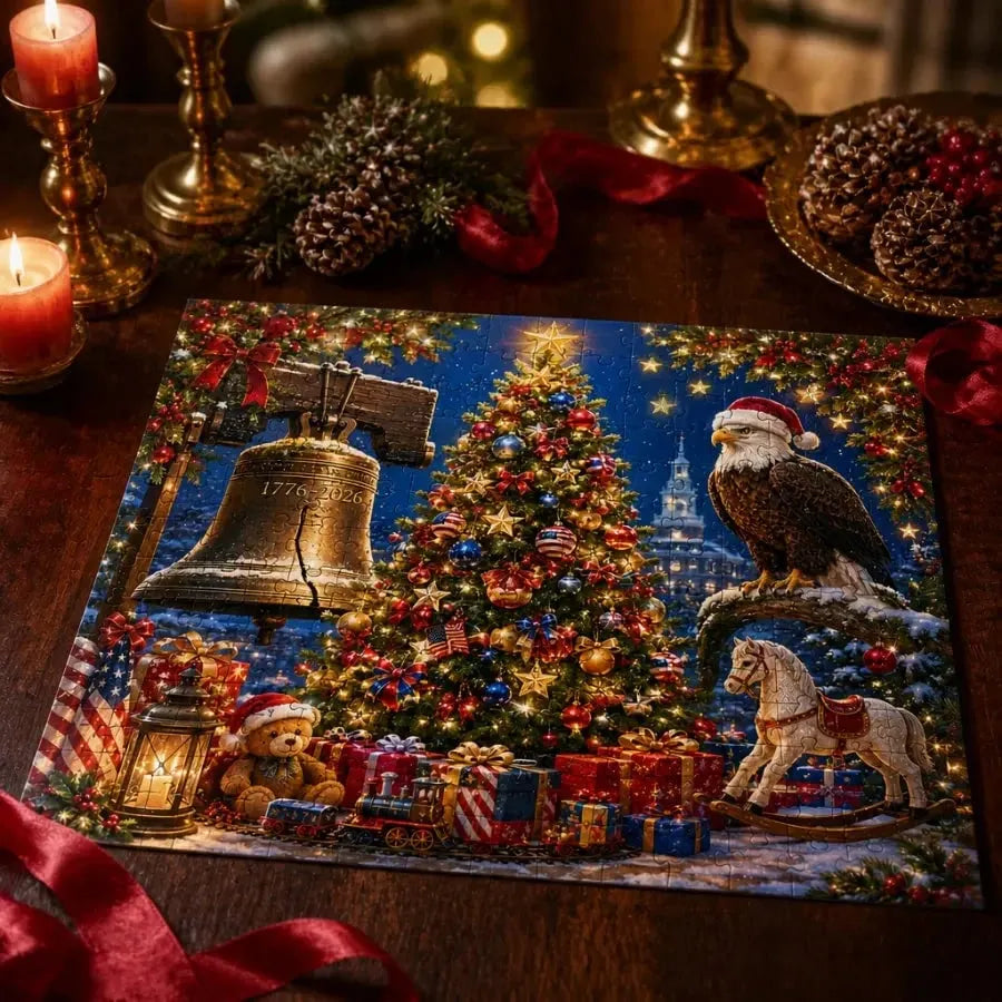 🔥 HOT SALE 🔥🎄🦅 250th Anniversary Christmas Jigsaw Puzzle