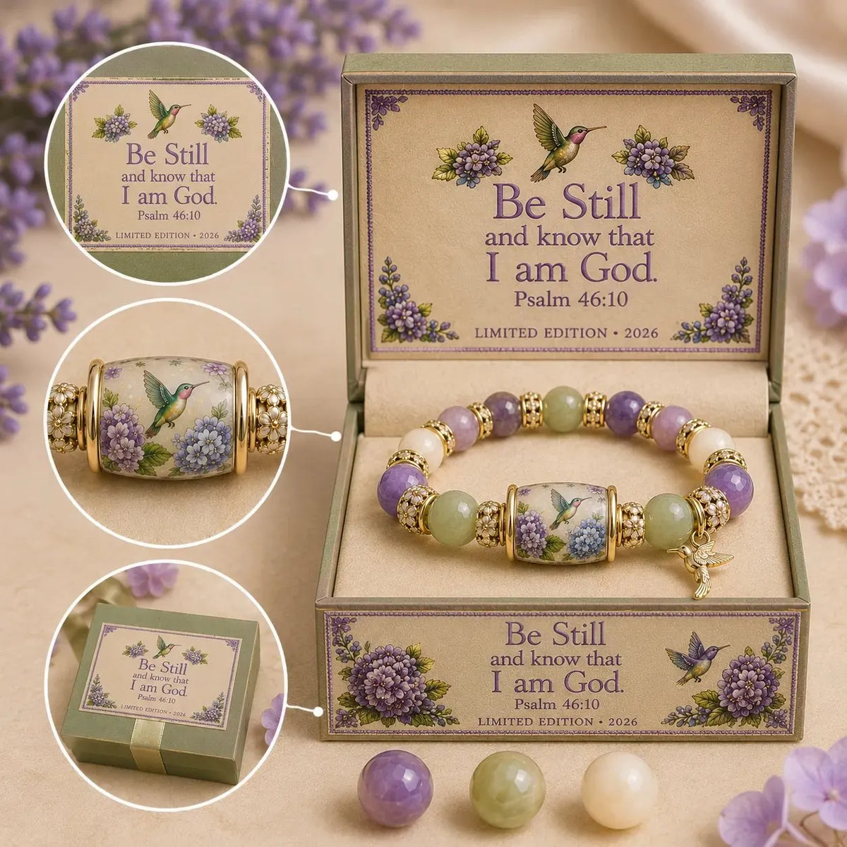 💜 Hummingbird Faith Bracelet – A Beautiful Reminder of God’s Love, Hope & Grace 🕊️