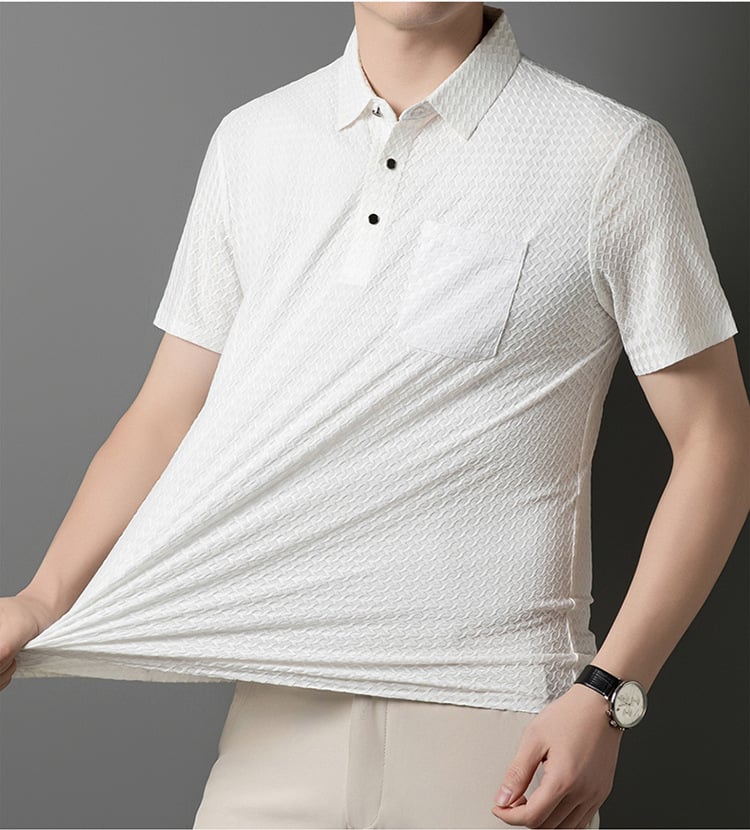Structured Short-Sleeve Shirt for Men