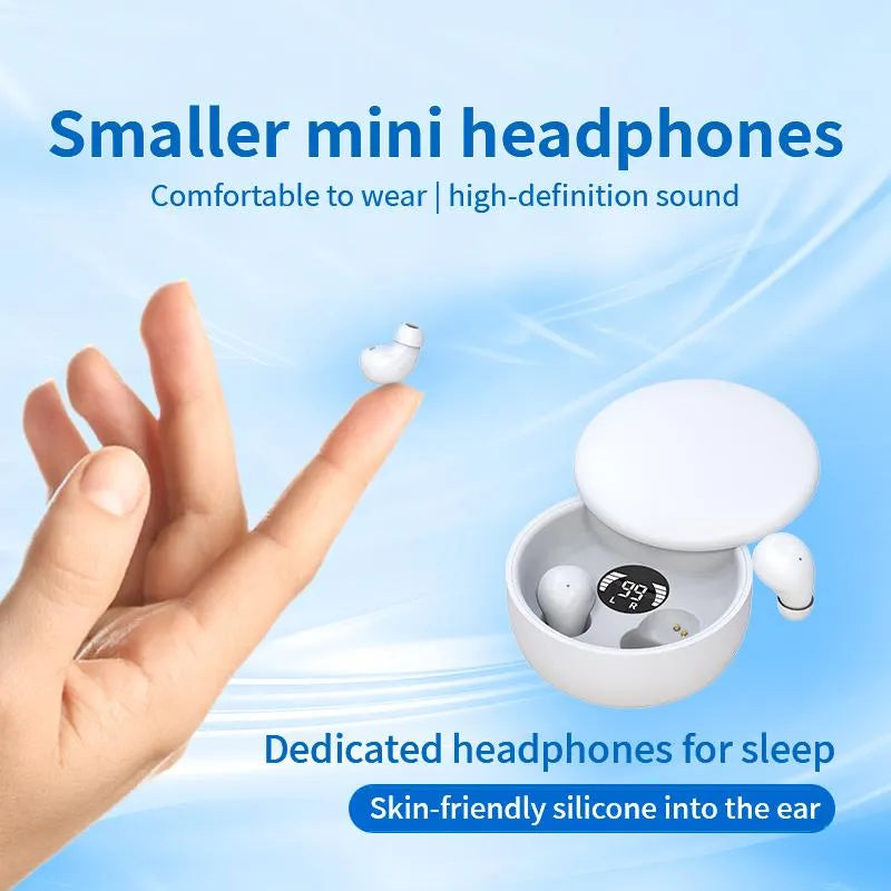 🎉Mini Invisible Headphones Bluetooth 5.4 True Wireless In-Ear Earphones