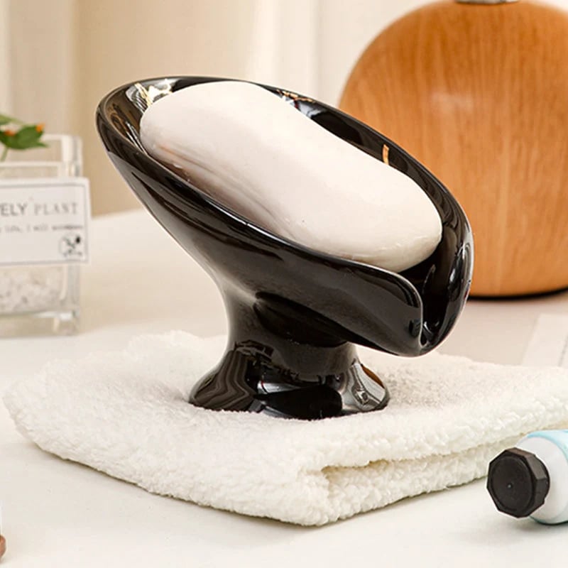 🎉Ceramic Self-Draining Leaf Soap Dish