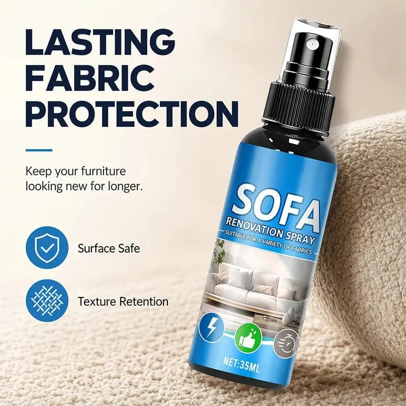 🔥HOT SALE🔥🛋️✨No‐Rinse Fabric Cleaner Spray – Just spray & wipe – no water, no rinsing. Perfect for sofas, carpets & upholstery – fresh in minutes! 🧼💨