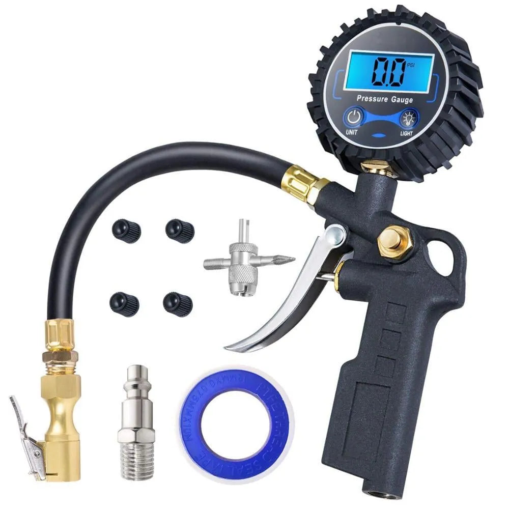 🎉🔥49% OFF - 🛠️🚗 High Precision Digital Tire Inflator Pressure Gauge | 3-in-1 Inflate Deflate Check Tire Tool