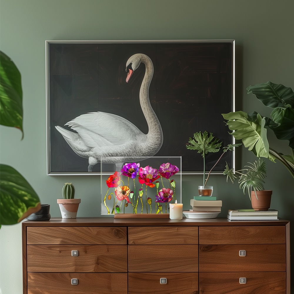 🌷🌼NEW - 🌻🌺Painted Colorful Flower Pattern Decor