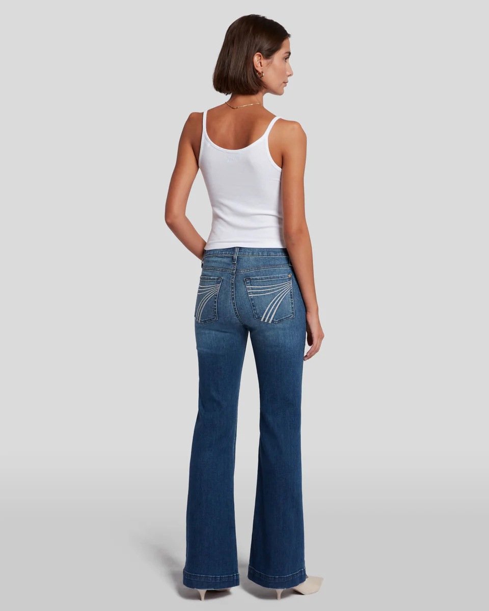 Stretchy Mid Rise Flare Jeans (Buy 2 Free Shipping)
