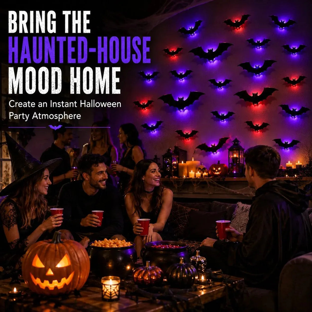 🎉 🦇 Halloween Sale: 3D LED Flying Bat Wall Decor – Create a Spooky Atmosphere in Minutes