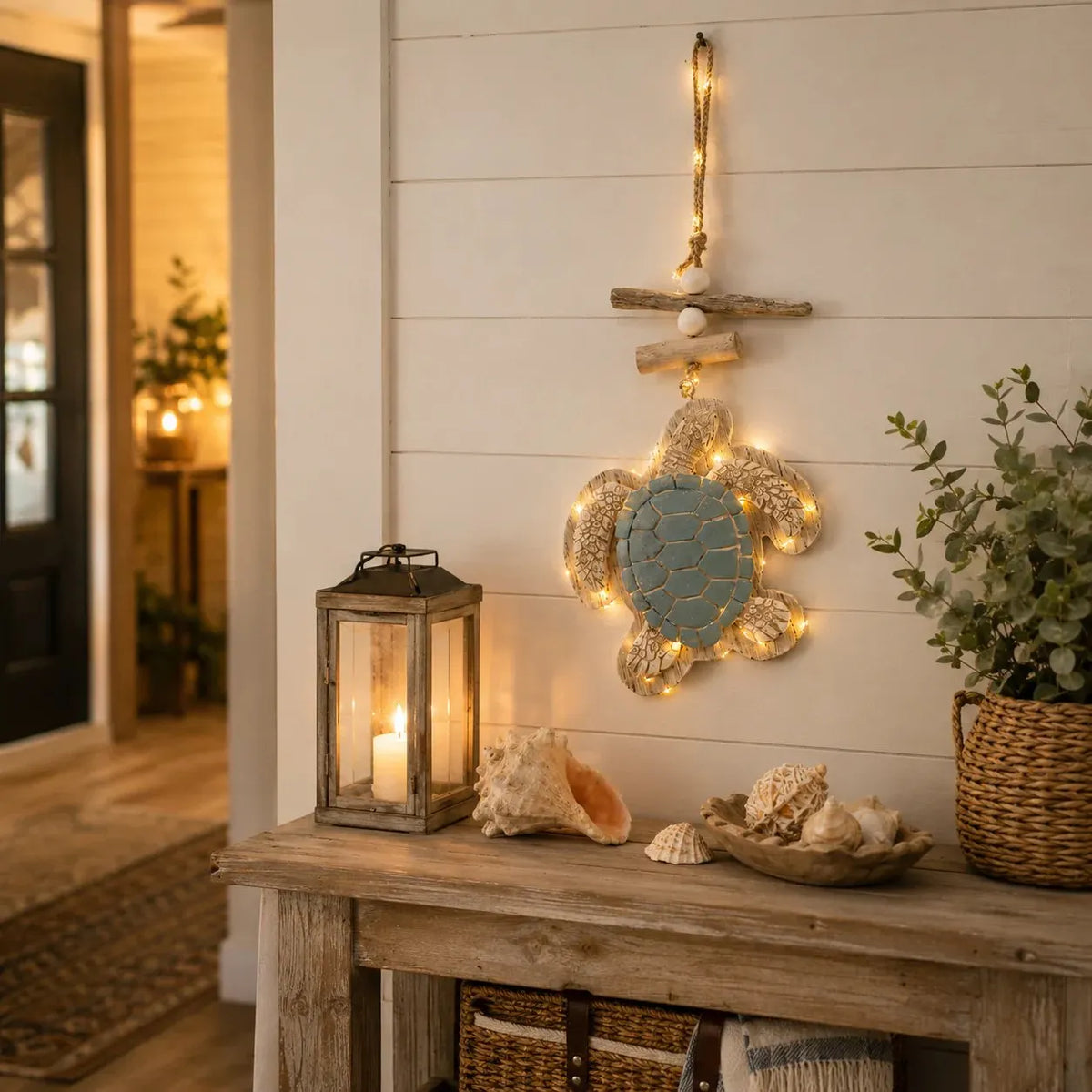 🔥HOT SALE🔥🔥Last Day 49% OFF🔥Glowing Coastal Sea Turtle Wall Art