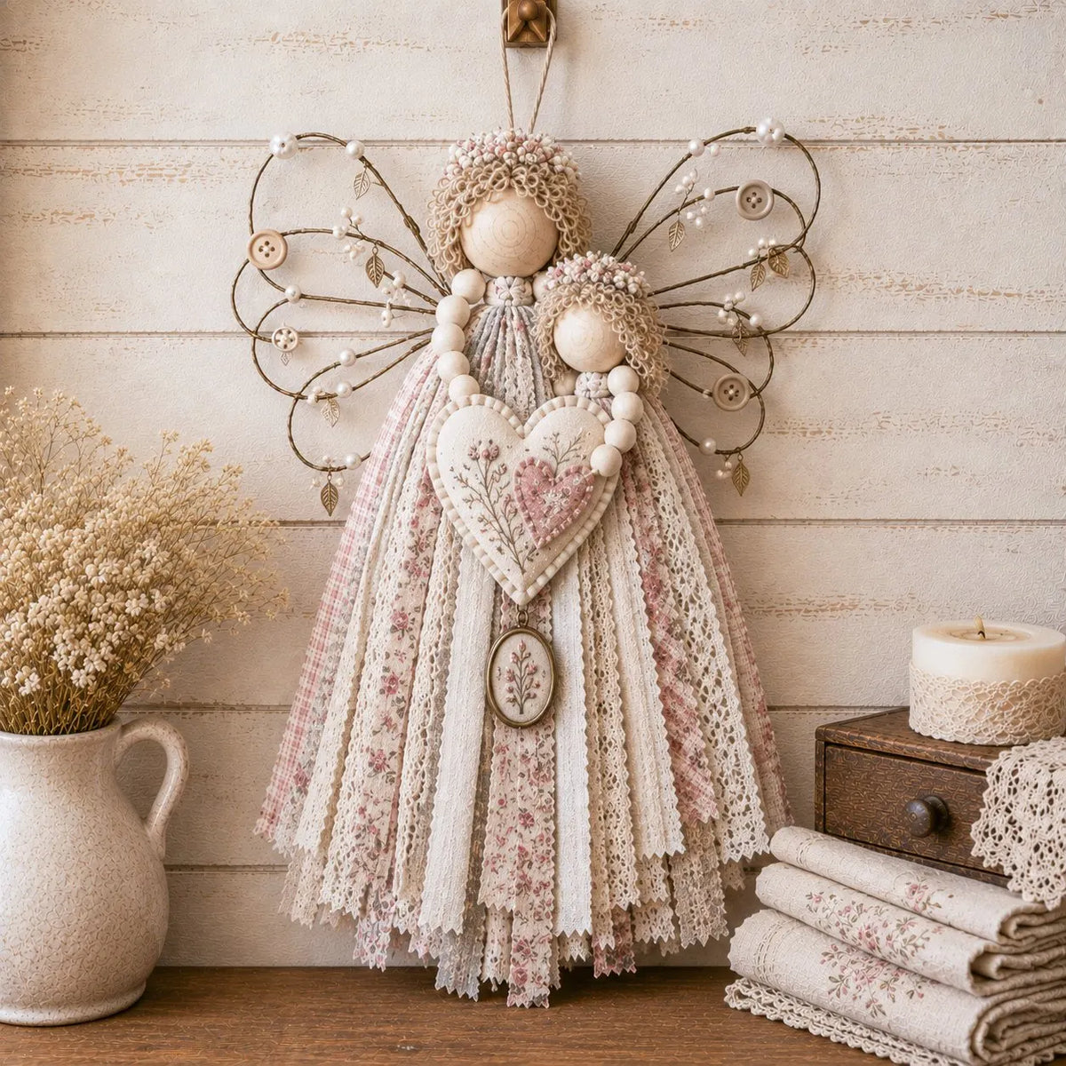 🔥 HOT SALE 🔥🪽 Angel Fabric Hanging DIY Kit