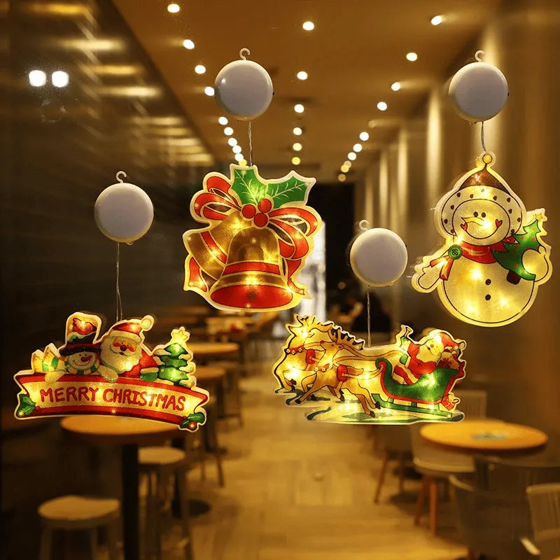 🎄Christmas Window Hanging Lights 🌟
