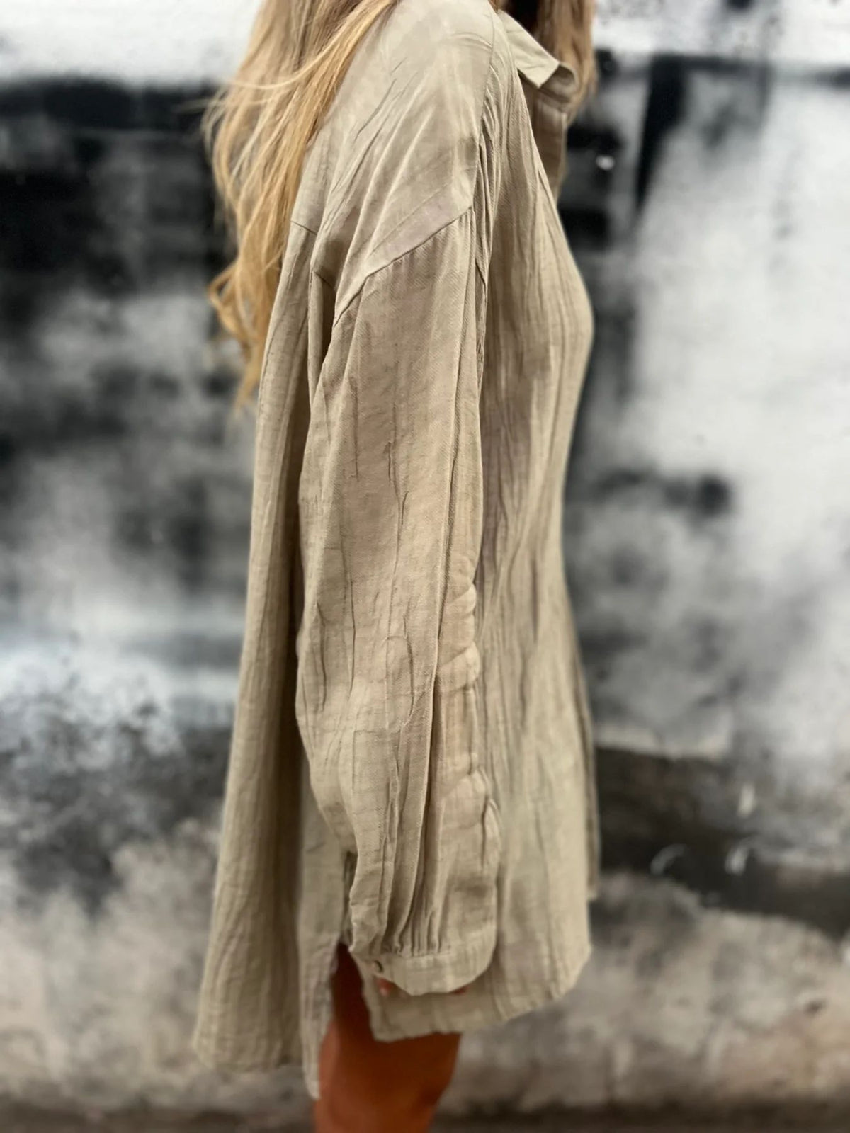 💖Limited Sale 49% OFF💖Women's Oversized Linen Button-Up Shirt