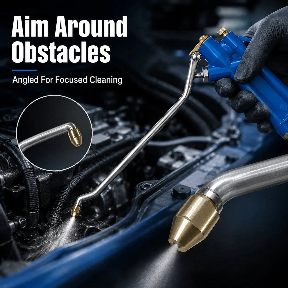 🎉 🛠️ Pneumatic Engine Cleaning Gun with Siphon Hose 🚗