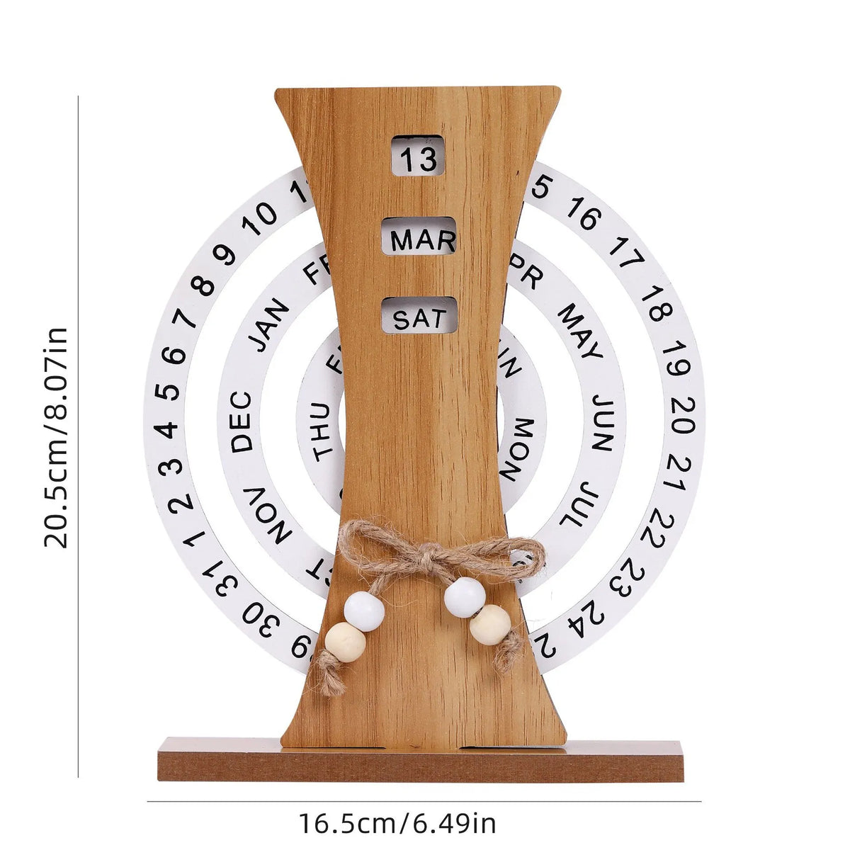 🔥LAST DAY 50% OFF - New Year Wooden Creative Manual Rotating Calendar
