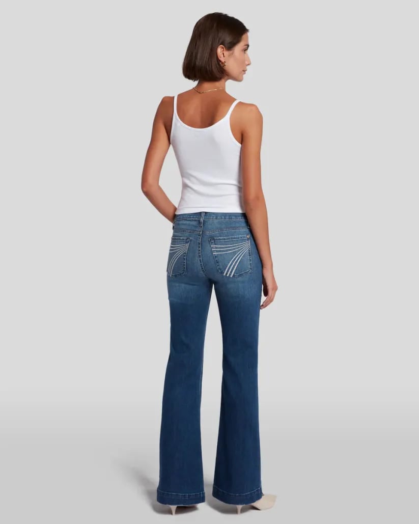Stretchy Mid Rise Flare Jeans (Buy 2 Free Shipping)