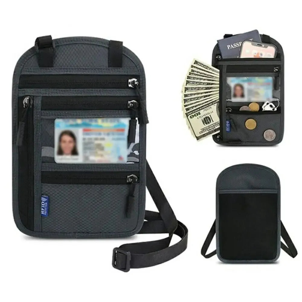 🔥HOT SALE🔥RFID Travel Neck Wallet Pouch