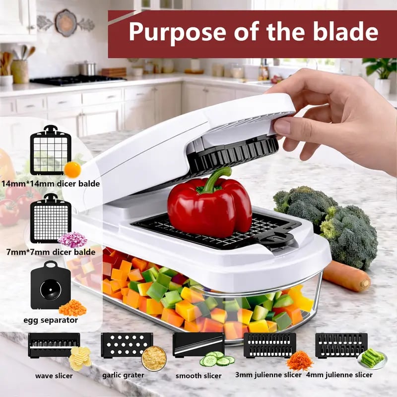 🔥HOT SALE🔥🥗 15-in-1 Vegetable Chopper