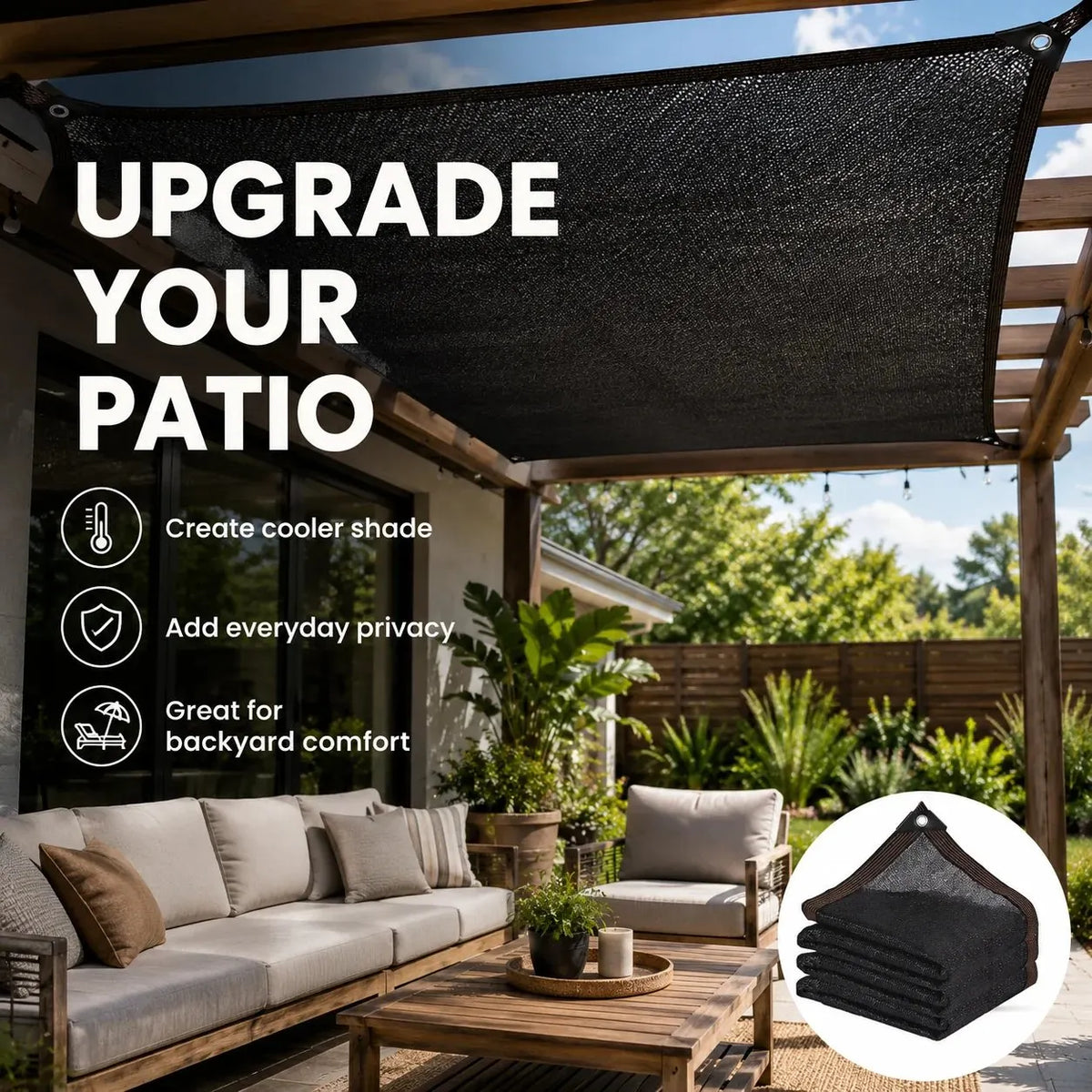 🎉 HOT SALE – Sunshade Net Blocks Up To 90% UV Rays & Keeps Outdoor Spaces Cooler All Summer Long ☀️🌿❄️