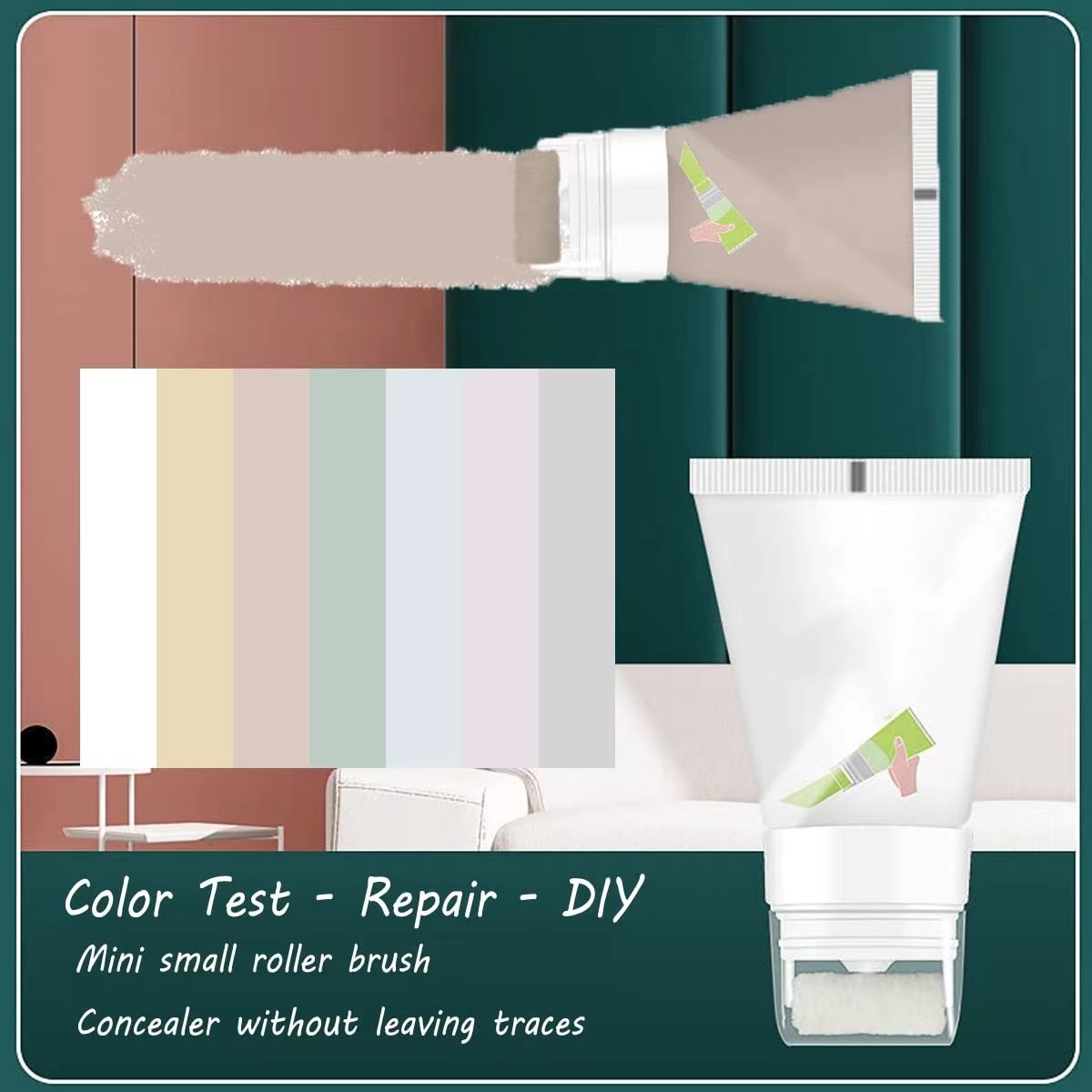 🔥NEW | Small roller brush wall paint(BUY 2 GET 1 FREE)