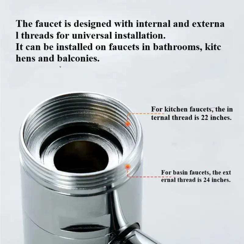 😍1440° Rotatable Faucet Aerator Extension