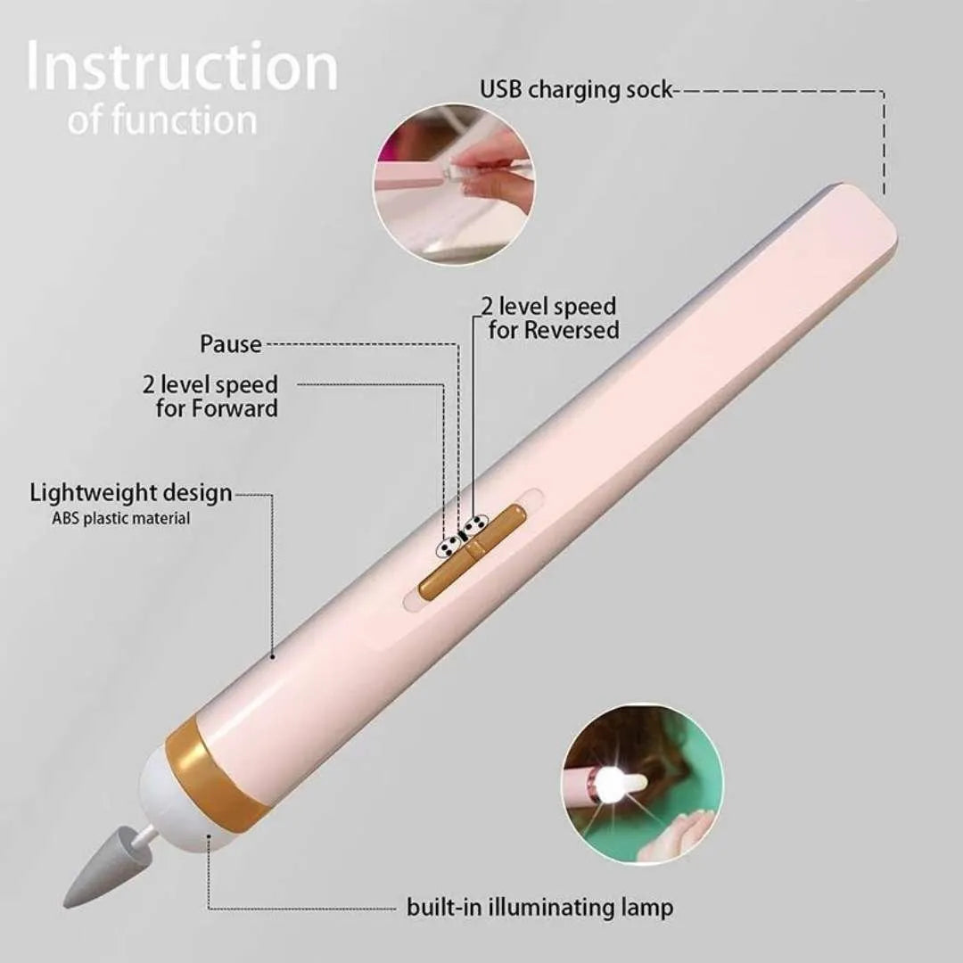 🔥LAST DAY SALE 49% OFF🔥GLAMICS ELECTRIC PROFESSIONAL MANICURE NAIL MACHINE SET💅