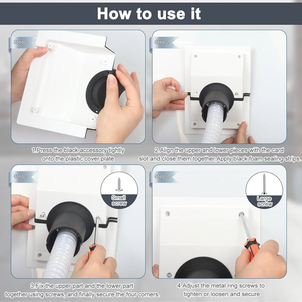 🎉 HVAC Wall Penetration and Duct Kit Cover---for Indoor and Outdoor Air Conditioning Systems