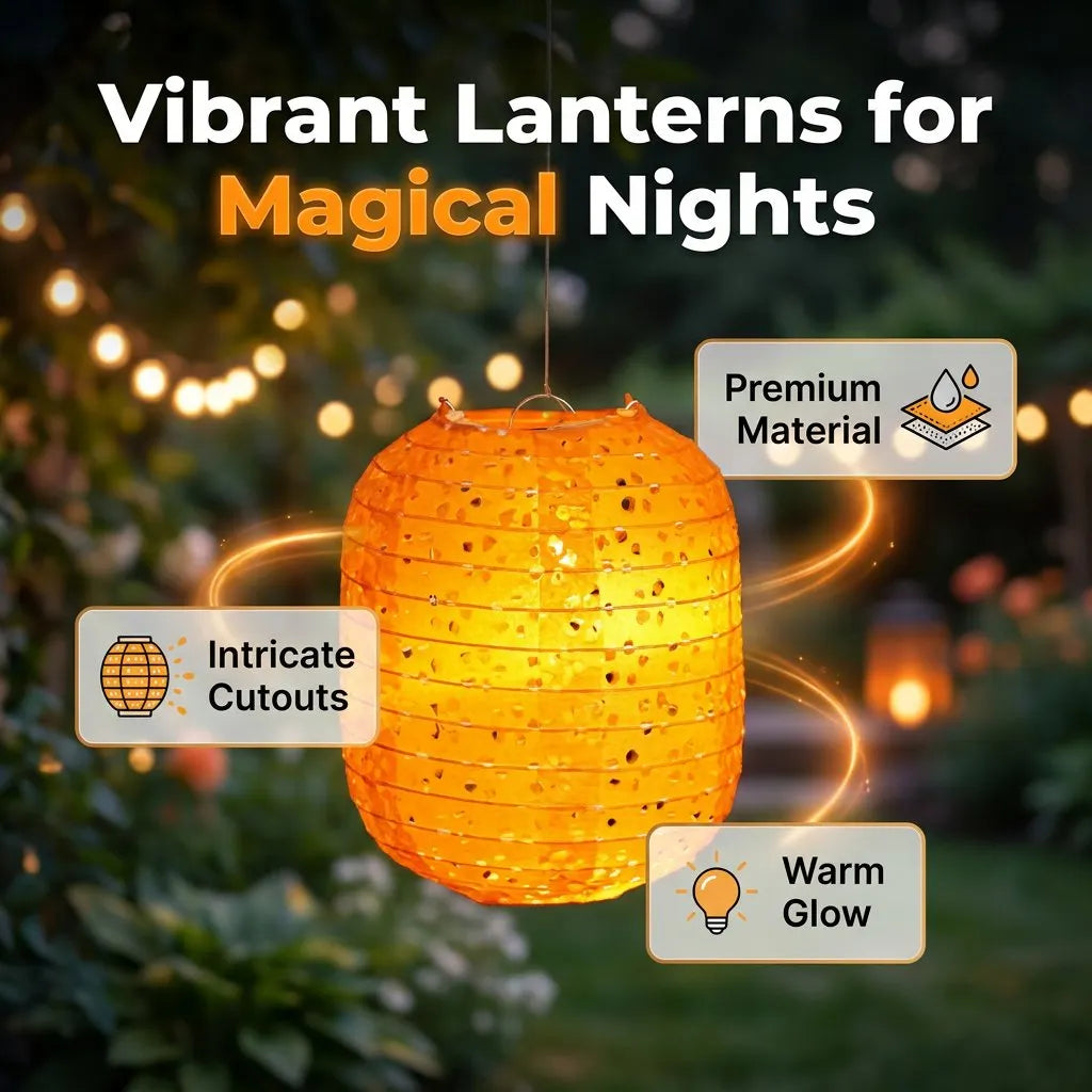 🔥HOT SALE🔥Hanging Colorful Paper Lanterns | Cut-out Patterns