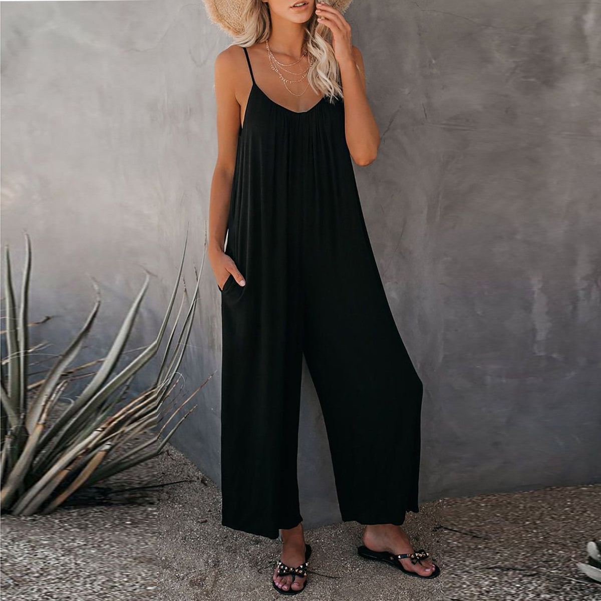 💐HOT SALE 49% OFF💝Ultimate Flowy Jumpsuit with Pockets