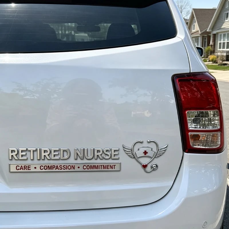 🎉Retired Nurse Metal Car Emblem❤️