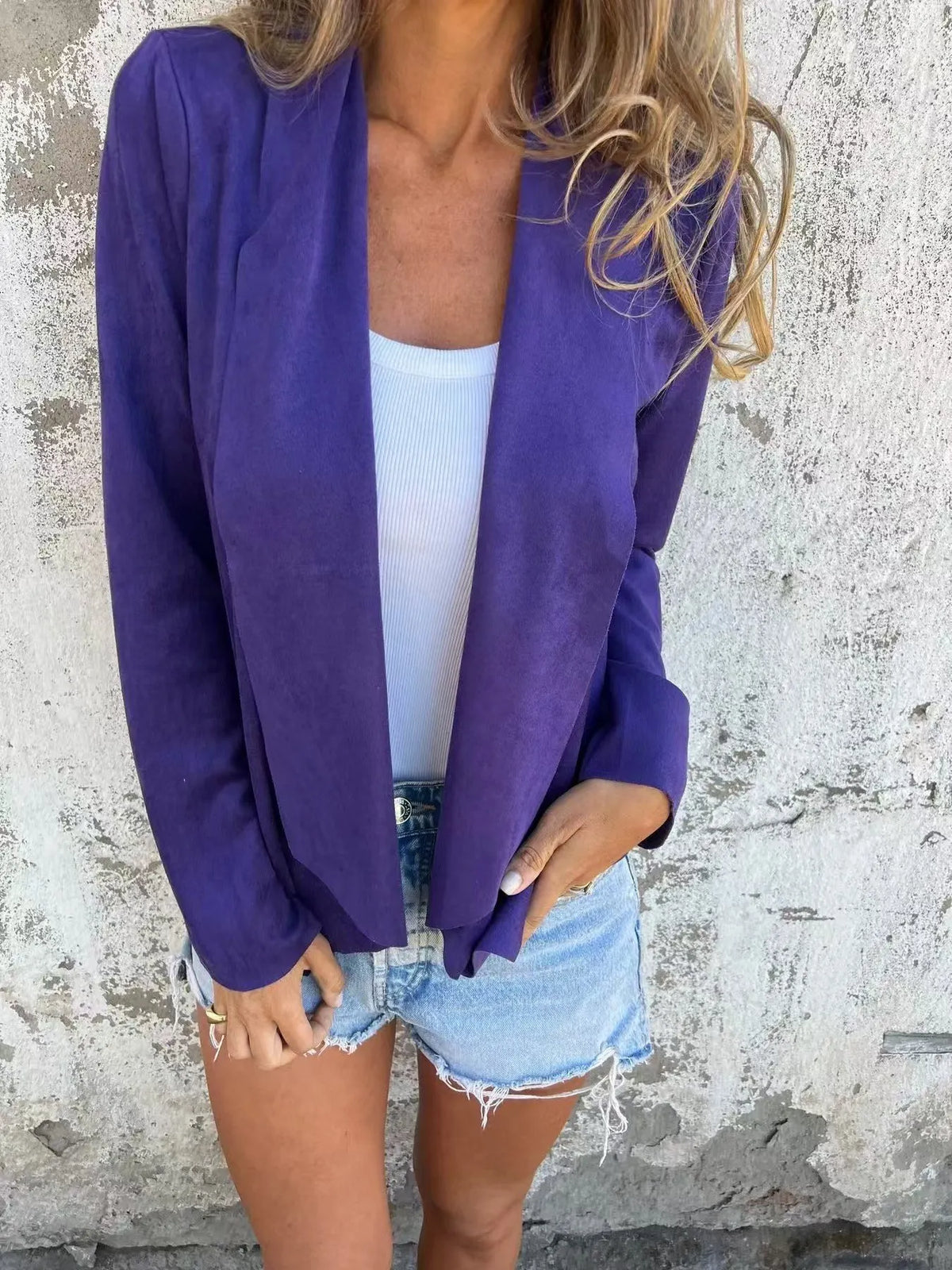 Soft Deerskin Cashmere Casual Cardigan Jacket (Buy 2 Free Shipping)
