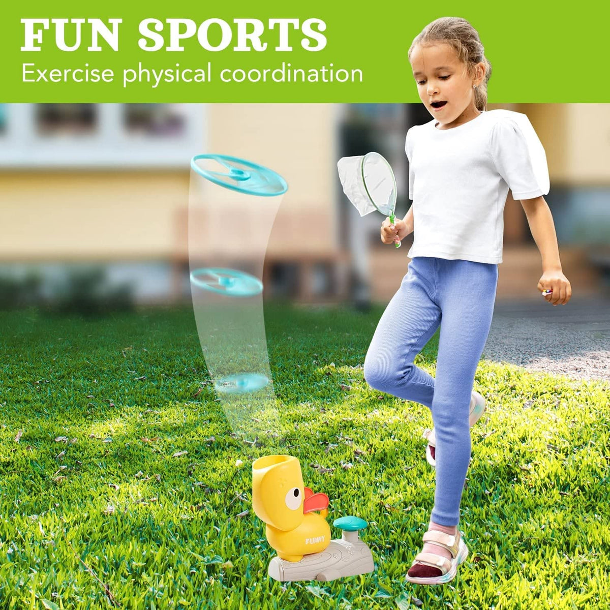 🎁Winter Sale 49%OFF🔥 Flying Disc Launcher Toy for Kids(🔥BUY 1 FREE SHIPIING)