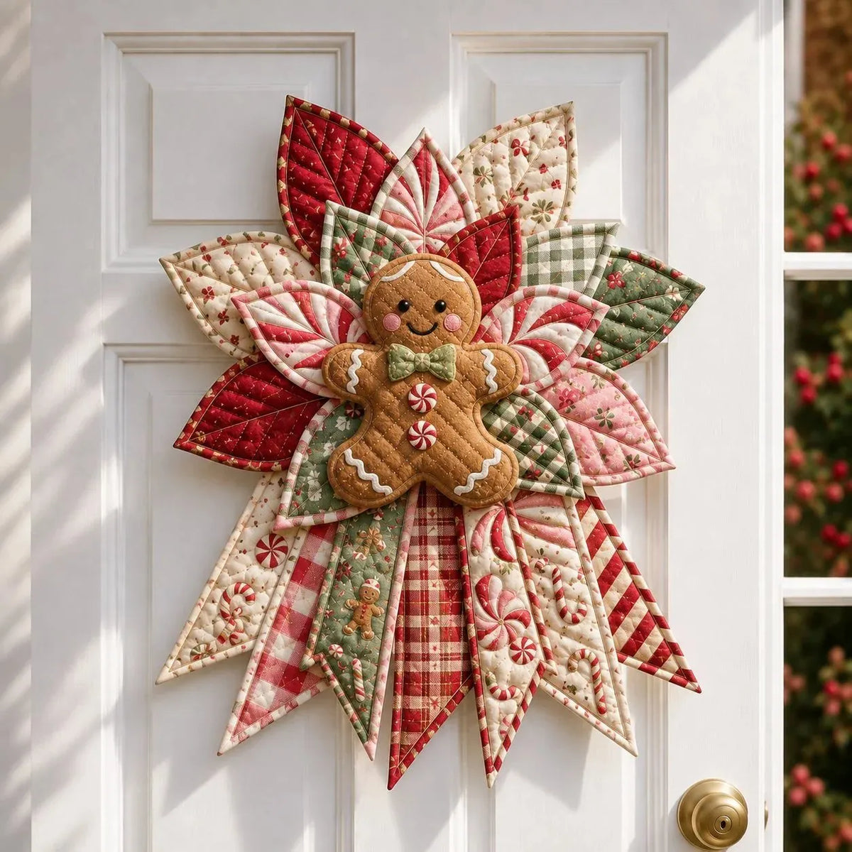 🎉Beginner-Friendly Oversized Christmas Character Quilted Door Hanger Sewing Kit 💕