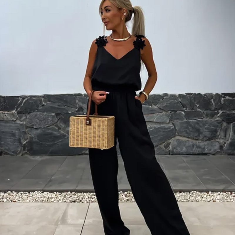 ✨Fashion vest + temperament wide leg pants🌸