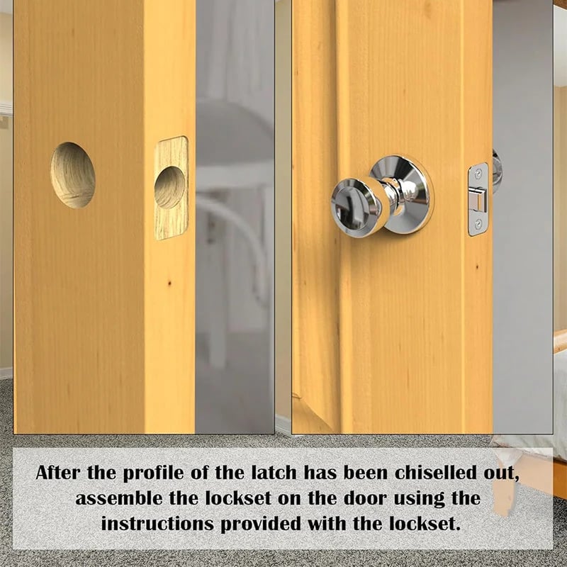 🔥 HOT SALE 🔥🛠️ LIMITED-TIME 50% OFF! 🚪 Professional Door Latch Installation Tool – Accurate Mortise Guide, Durable ABS, Adjustable 🔨