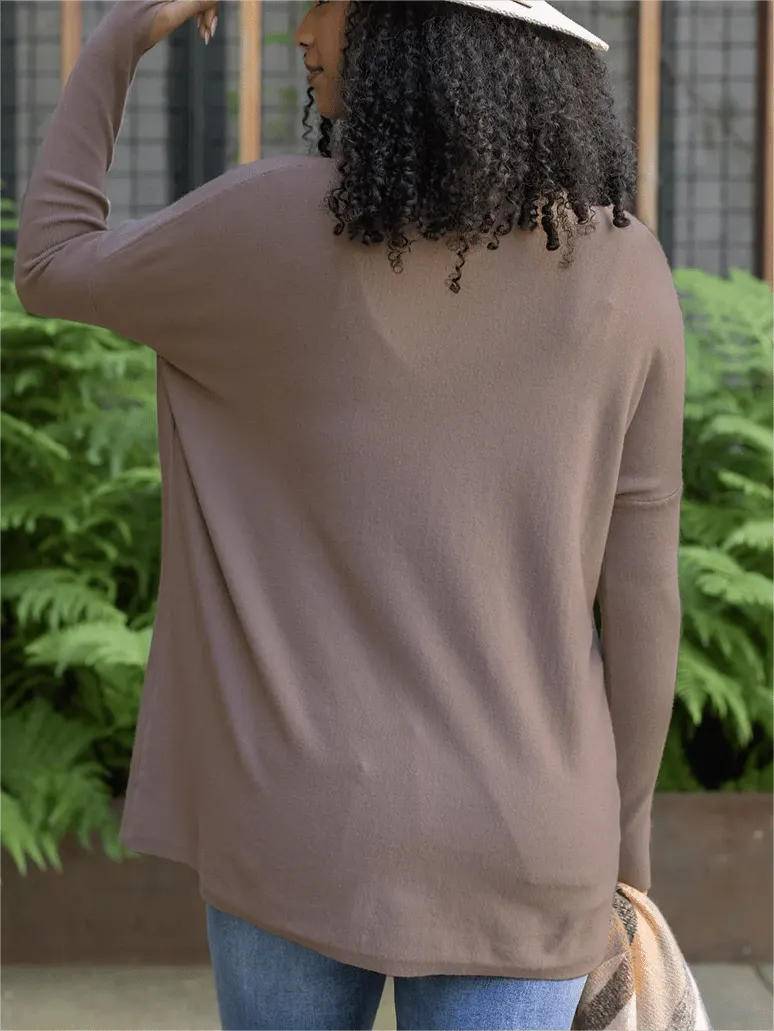 Long Sleeve Thumbhole Sweater Pocket Tunic (Buy 2 Free Shipping)