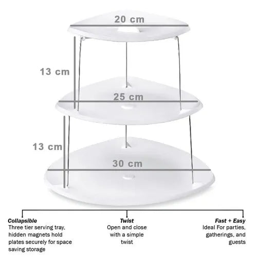 🌟🎉3-Tier Folding Cake Stand