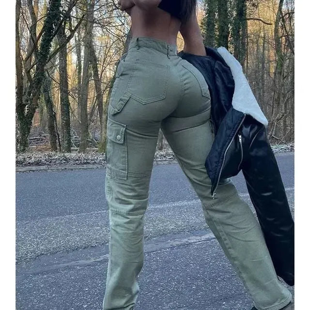 High Waist Premium Cargos (Buy 2 Free Shipping)