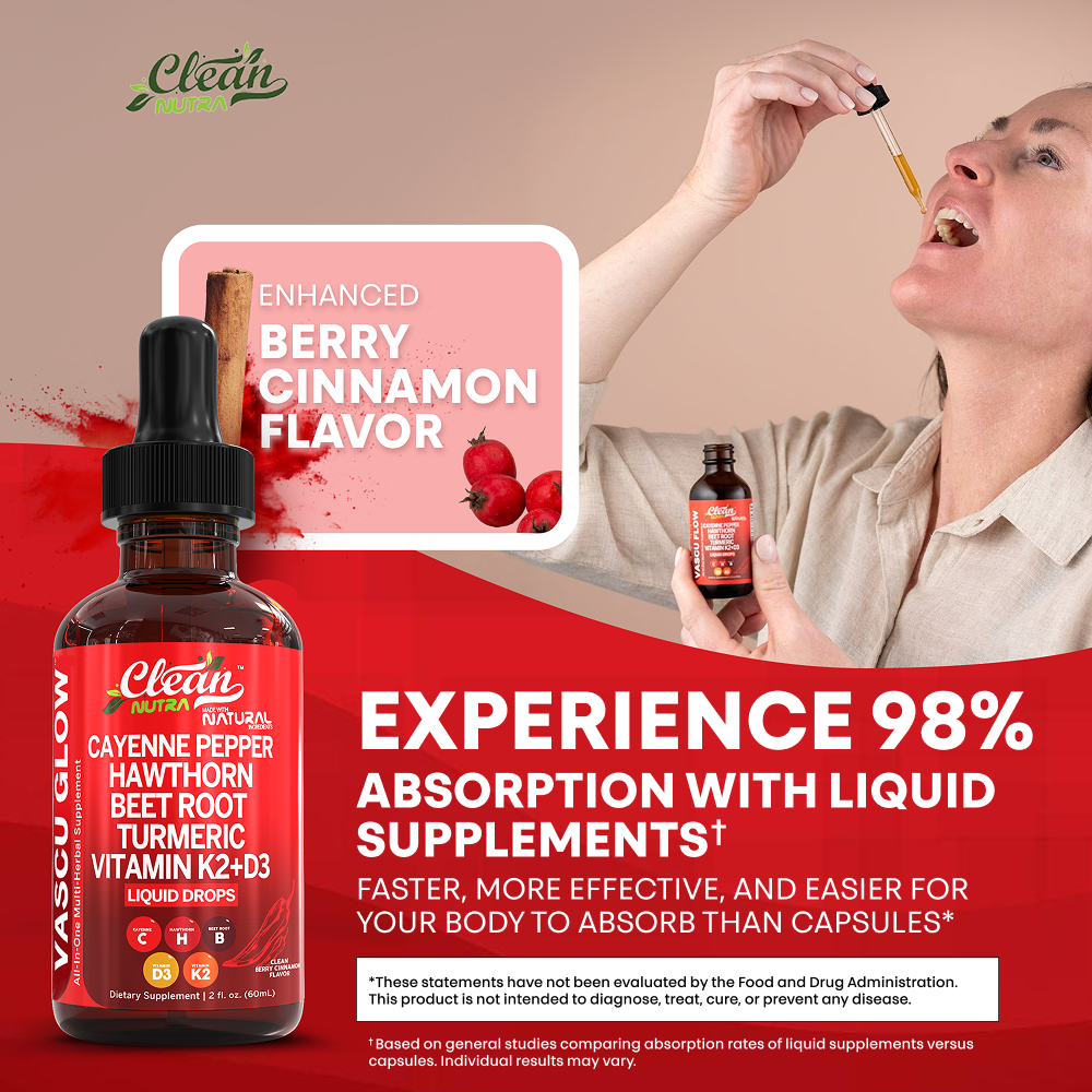 Clean Nutra Cayenne Pepper Drops Supplement Liquid(Buy 1 Get 1 Free)