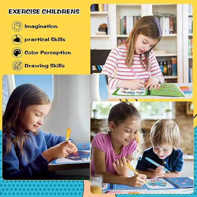 🔥Last 4 hours Sale: Save 50%- Reusable Magic Water Doodle Book