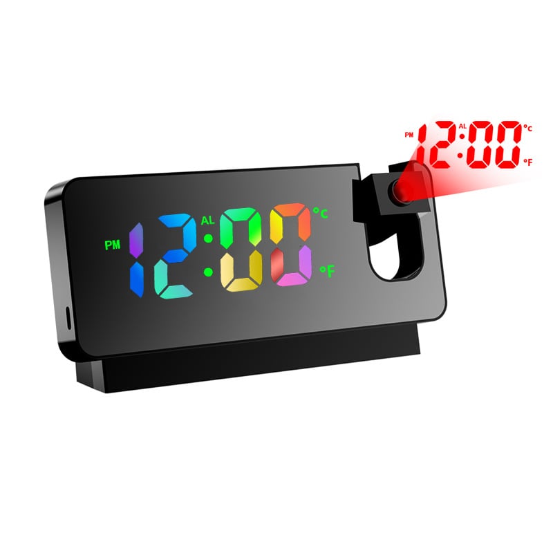 HOT Sale- SAVE 49% OFF-Mirror projection alarm clock⏰(BUY 2 GET FREE SHIPPING)