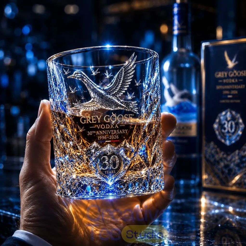 ⚡Hot Sales 49% OFF🔥Grey Goose 30 Years Limited Edition Whiskey Crystal Turbler