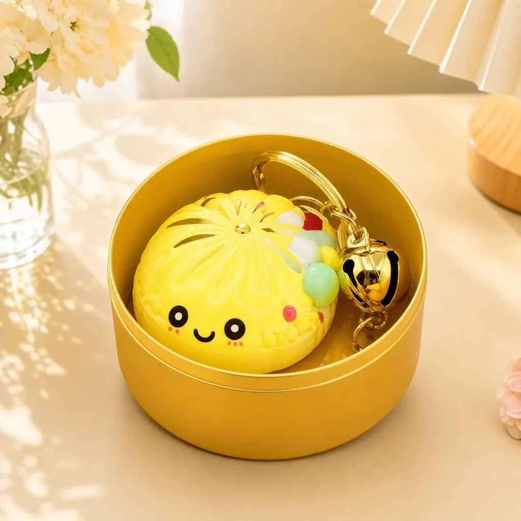 🎉🔥49% OFF 🔥Glow In The Dark Kawaii Bao Bun Keychain