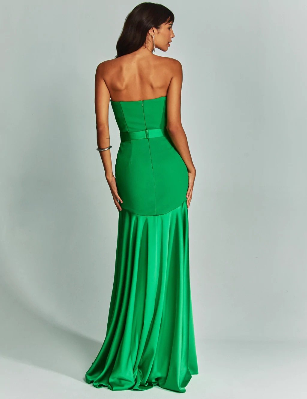 WOMEN'S TUBE TOP V-NECK WAISTED DRESS