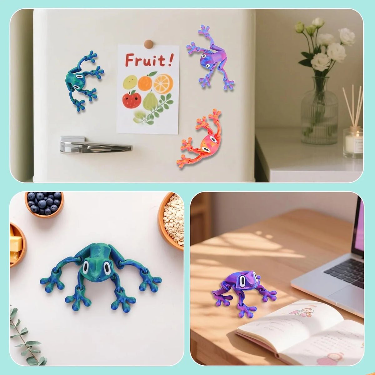 🔥HOT SALE🔥Limited Time 49% Off✨3D Printed Magnet Frog Toy
