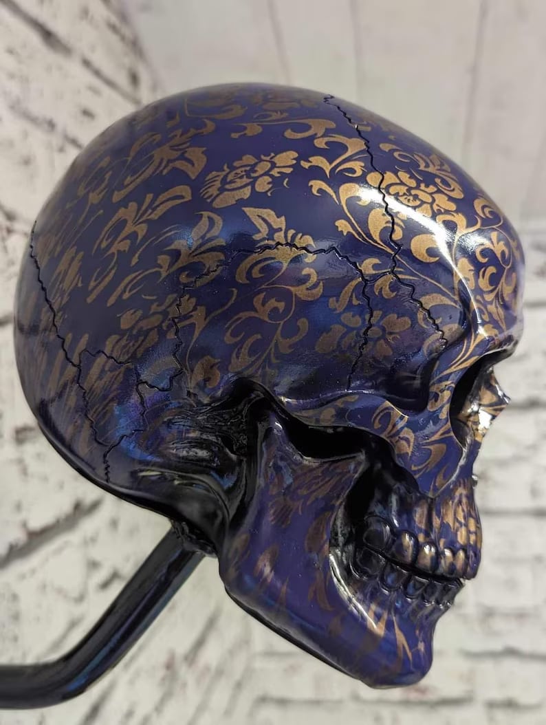 Motorcycle Helmet and Jacket Skull Holder