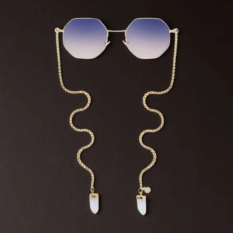 🔥Last Day 49% OFF - 🕶️Chain-Link Crystal Sunglasses