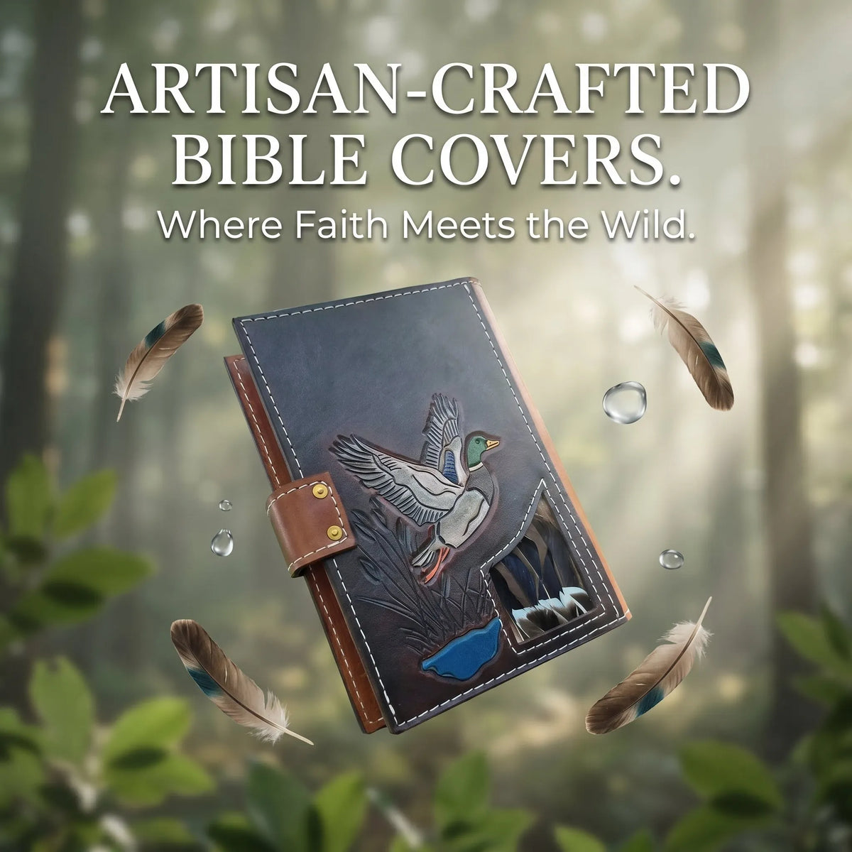 🔥Last Day 49% OFF - ✝️📚Handcrafted Leather Bible & Book Covers