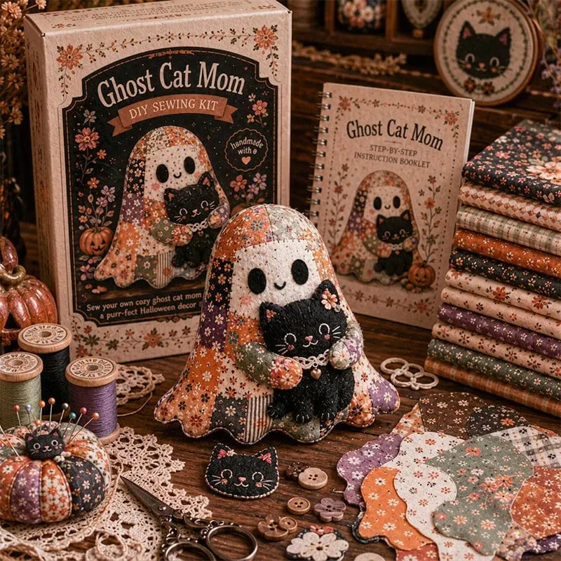 🔥HOT SALE🔥🔥LAST DAY 49% OFF🧵Little Ghost's Cozy Halloween DIY Patchwork Kit