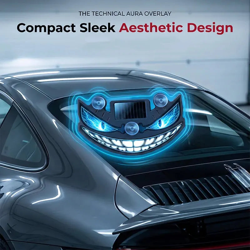 🎉 Solar Devil Eye LED Car Warning Light