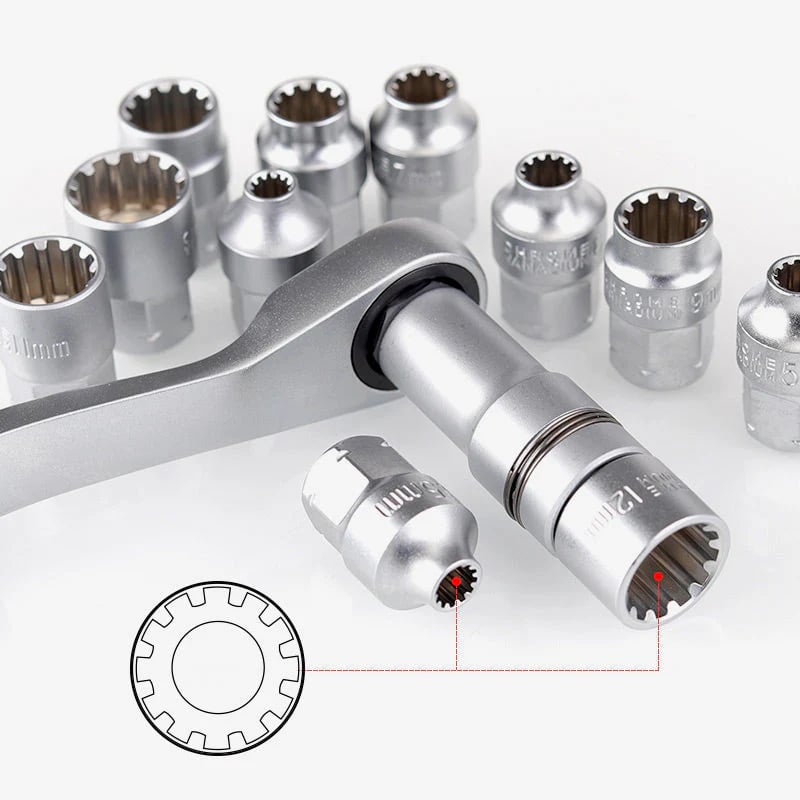 🔥HOT SALE🔥29pcs Core Ratchet Socket Wrench Kit