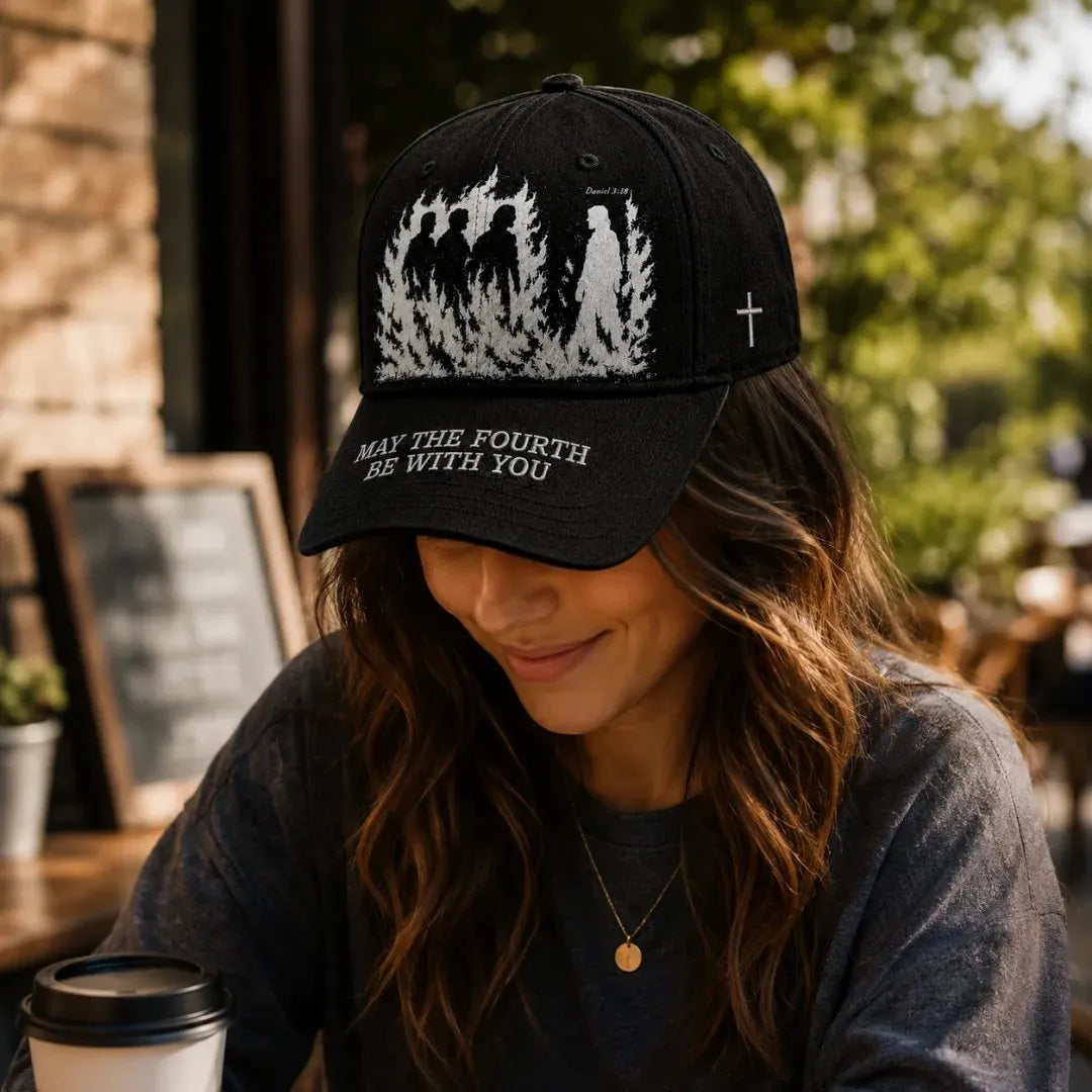 🔥Father's Day 49% OFF - ❤️May The Fourth Be With You Faith-Inspired Embroidered Baseball Cap ✝️🔥