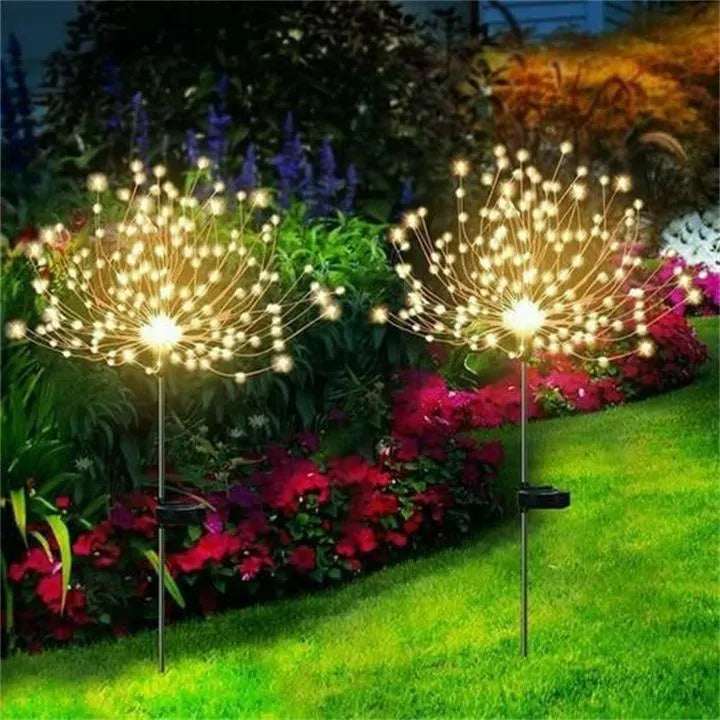 [ 49% OFF Sale Ends In Today]Waterproof  Solar Garden Fireworks Lamp